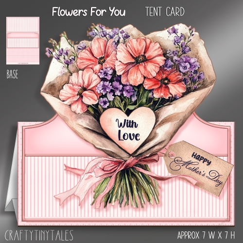 Flowers For You Tent Card Mini Kit-1
