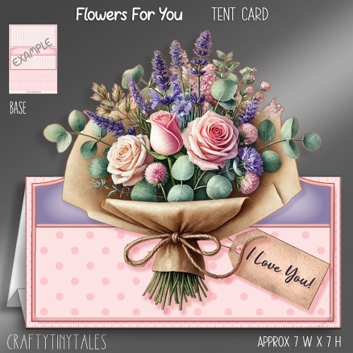 Flowers For You Tent Card Mini Kit-5