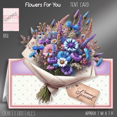Flowers For You Tent Card Mini Kit-6