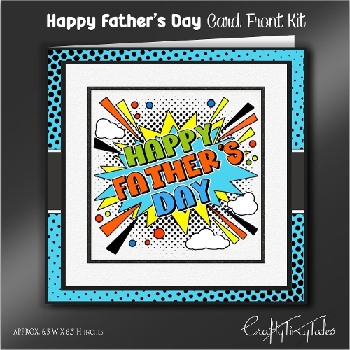 Happy Fathers Day Card Front Kit-4