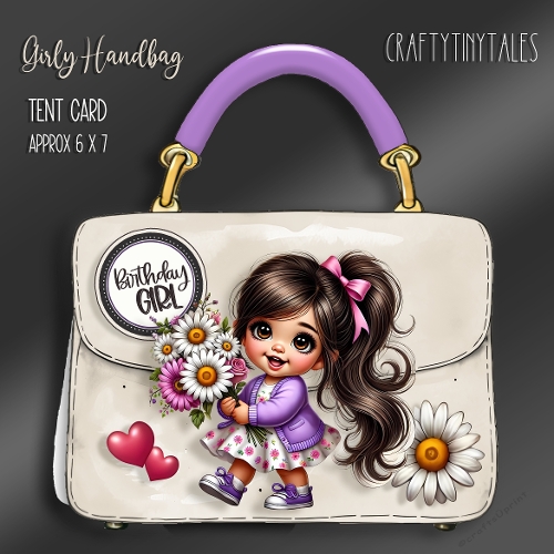 Girly Handbag Tent Card Kit-5