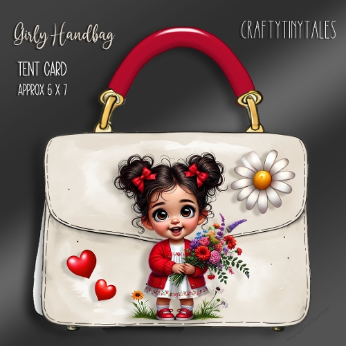 Girly Handbag Tent Card Kit-6