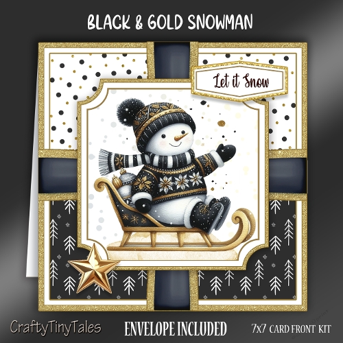 cup1389790_1784 - Black & Gold Snowman-3