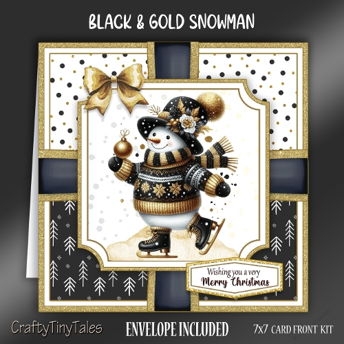 Black & Gold Snowman-4