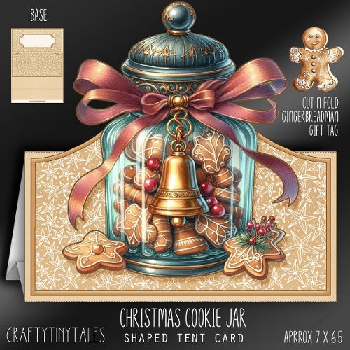 Christmas Cookie Jar Tent Card-1
