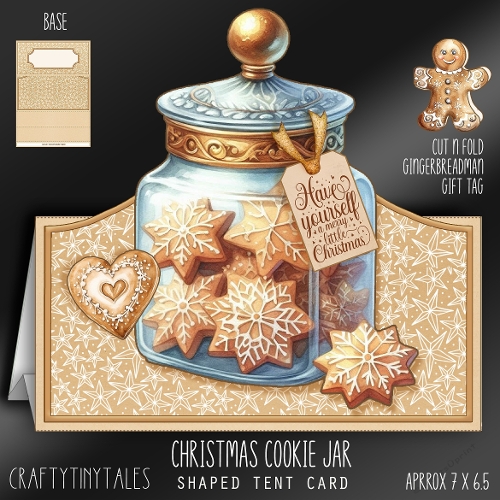Christmas Cookie Jar Tent Card-7