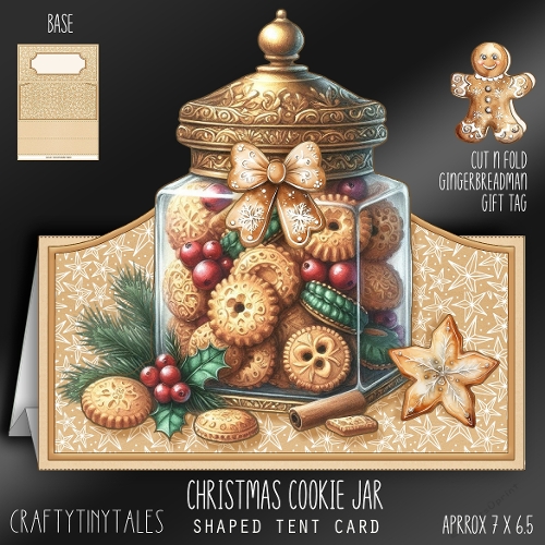 Christmas Cookie Jar Tent Card-8