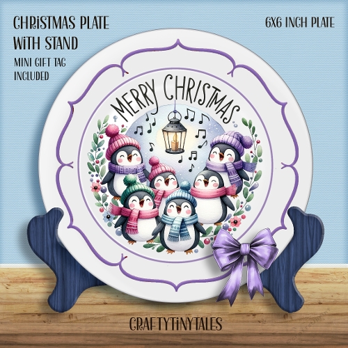 Christmas Plate With Stand Kit-8