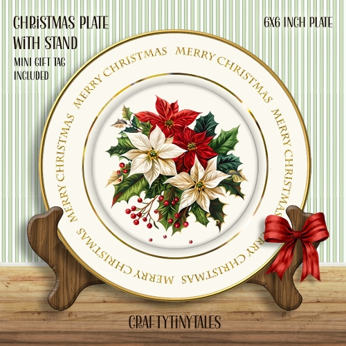 Christmas Plate With Stand Kit-15