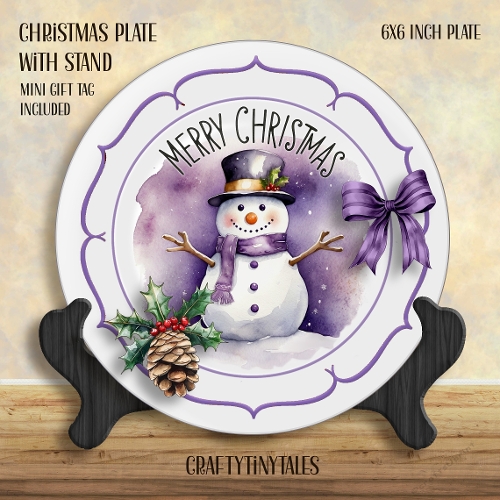 Christmas Plate With Stand Kit-13