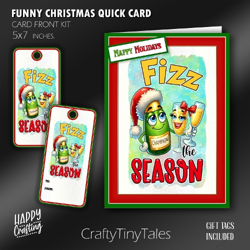 Funny Christmas Quick Card Kit-2