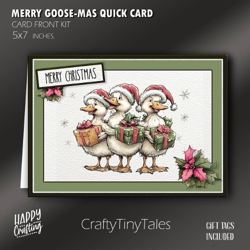 Merry Goose-mas Quick Card Kit-Pink-2