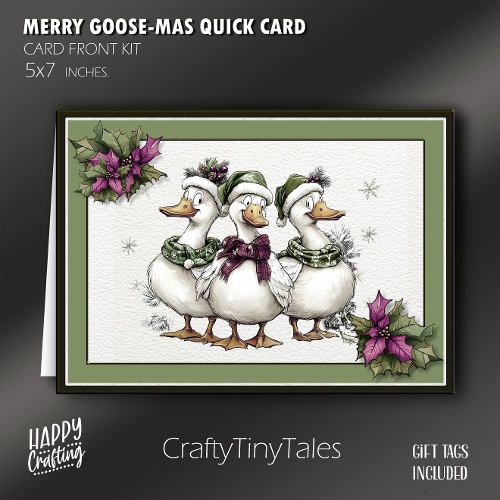 Merry Goose-mas Quick Card Violet-3