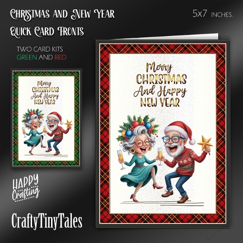 Christmas and New Year Card Fronts-Kit-1