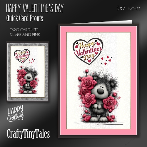 Happy Valentines Day Card Fronts Kit-1