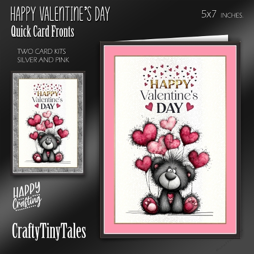 Happy Valentines Day Card Fronts Kit-3