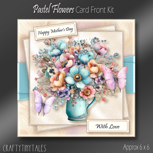 Pastel Flowers Cardfront Kit-2