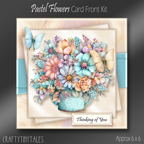 Pastel Flowers Cardfront Kit-3