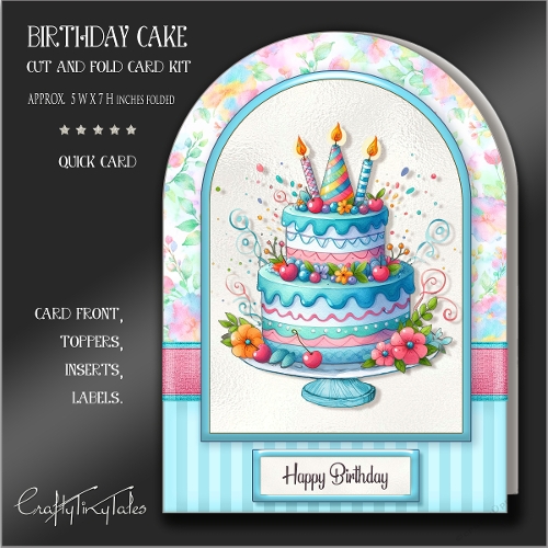 cup1437407_1784 - Birthday Cake Cut And Fold Card Kit-6