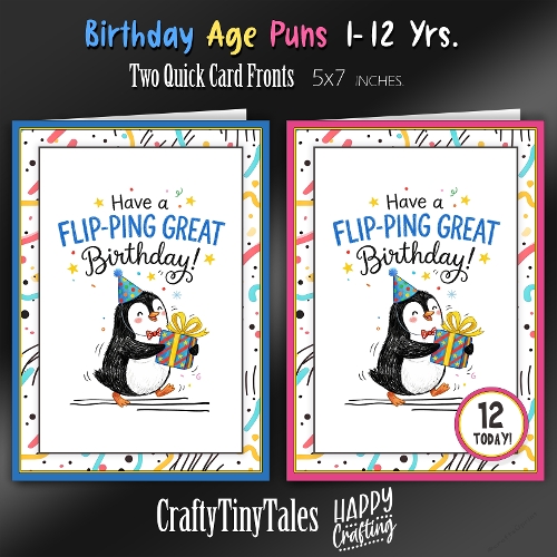 Birthday Age Puns Card Fronts Kit-2