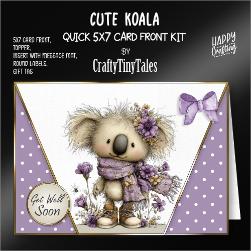 Cute Koala 5x7 Card Front K2