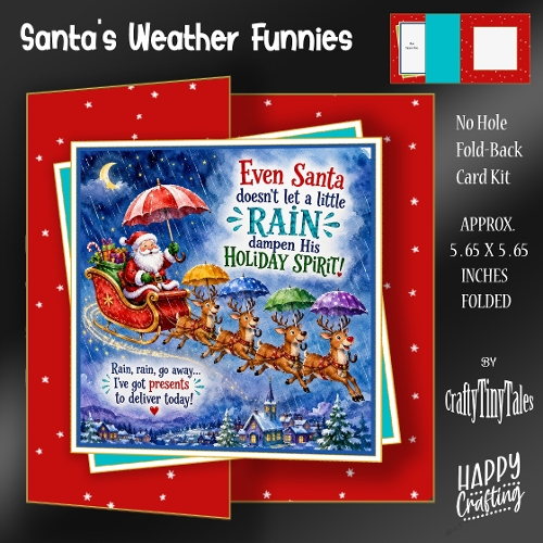 Santas Weather Funnies Fold Back Kit-4