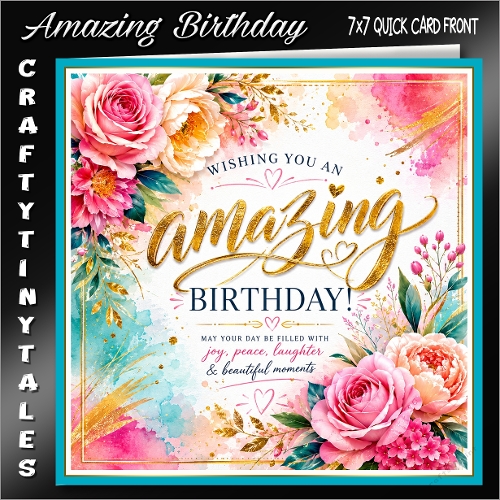 Amazing Birthday Quick Card Front Kit-2