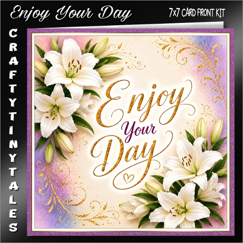 Enjoy Your Day Cardfront Kit-4