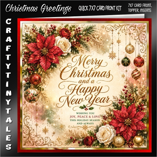 CHRISTMAS GREETINGS 7x7 Kit-4