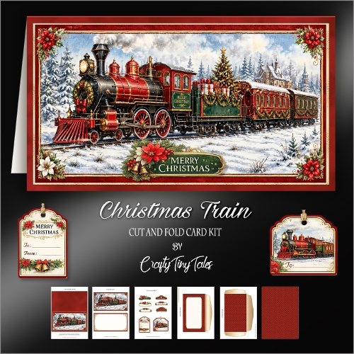 cup1453088_1784 - Christmas Train Cut-And-Fold Card-K4
