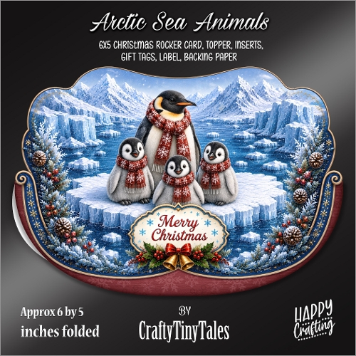 Arctic Sea Animals Rocker Card-K2
