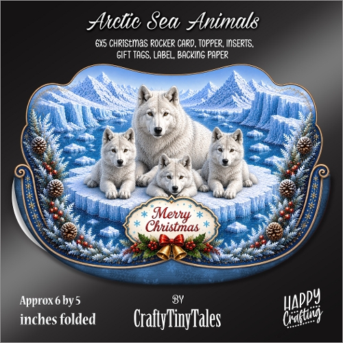 Arctic Sea Animals Rocker Card-K4