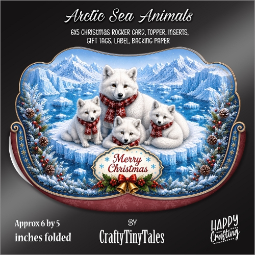 Arctic Sea Animals Rocker Card-K5