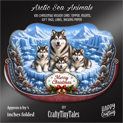 Arctic Sea Animals Rocker Card-K6