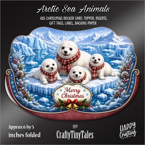 Arctic Sea Animals Rocker Card-K7