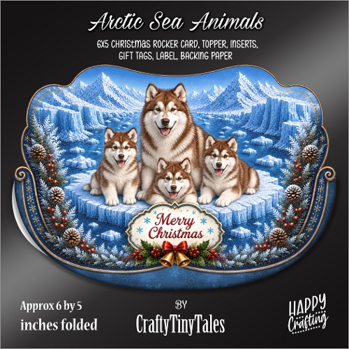 Arctic Sea Animals Rocker Card-K8