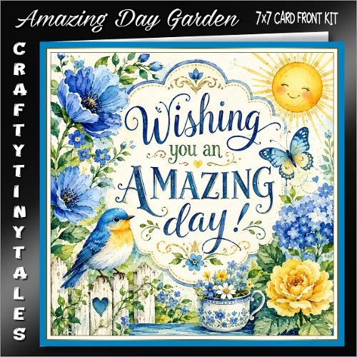Amazing Day Garden 7x7 Card Front Kit