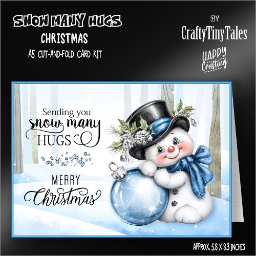 Snow Many Hugs Cut-And-Fold Card Kit-1