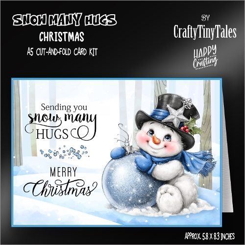 Snow Many Hugs Cut-And-Fold Card Kit-2