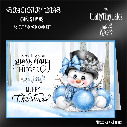Snow Many Hugs Cut-And-Fold Card Kit-3