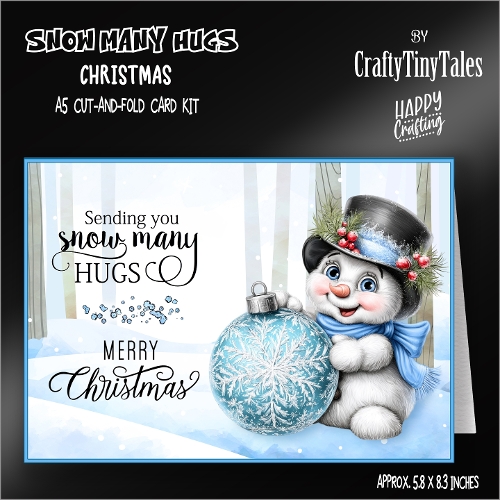 Snow Many Hugs Cut-And-Fold Card Kit-5