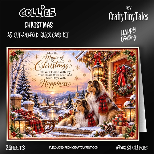 Collies-Cut-And-Fold-Card Kit-7