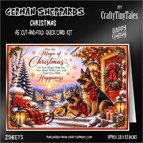 German Sheppards-Cut-And-Fold-Card Kit-8