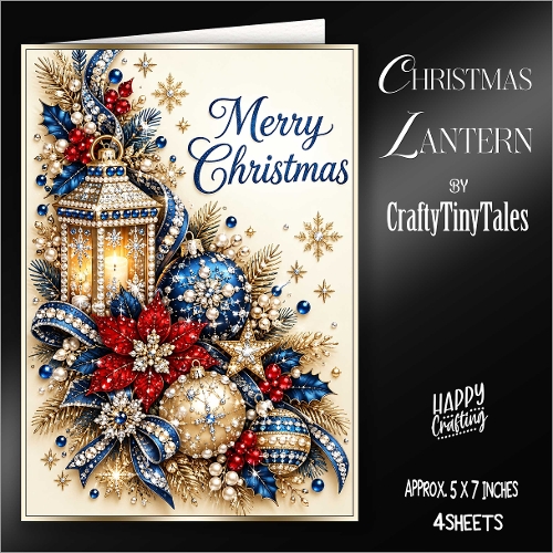 Christmas Lantern Card Front Kit-2