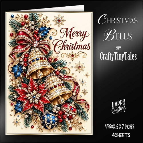 Christmas Bells Card Front Kit-3