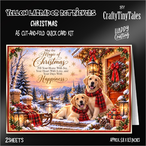 Yellow Labrador Retrievers-Card Kit-11