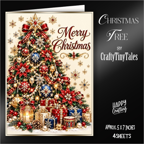 Christmas Tree Card Front Kit-7