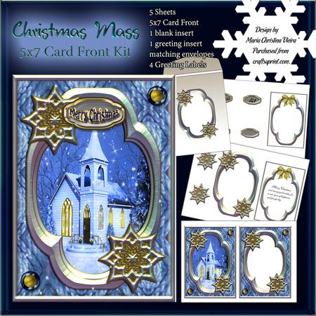 Christmas Mass 5x7 Card Front Kit