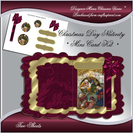 Christmas Day Nativity Mini Card Kit