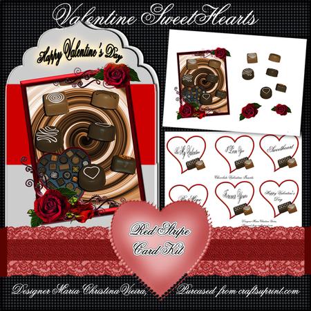 Valentine Sweethearts Red Stripe Kit